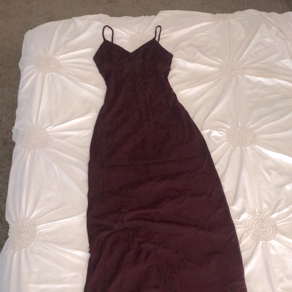 VINTAGE Y2K CHARLOTTE RUSSE PLUM Bodycon DRESS